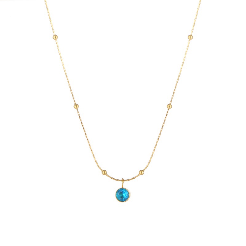 blue gemstone necklace