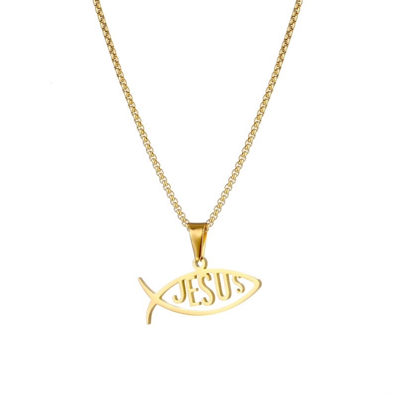 goldfish JESUS necklace