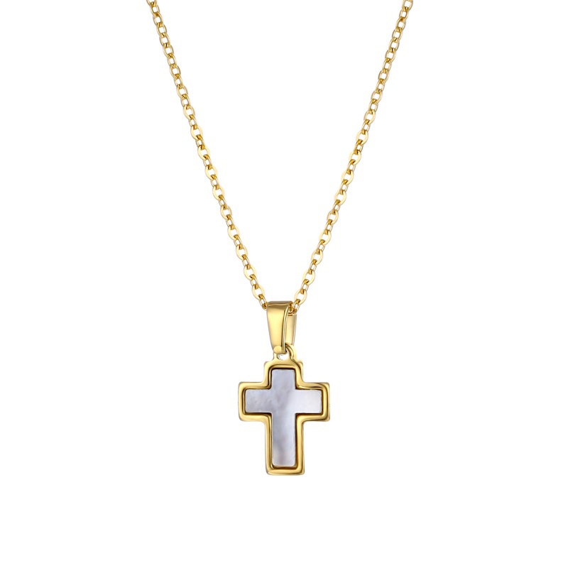 gold cross necklace