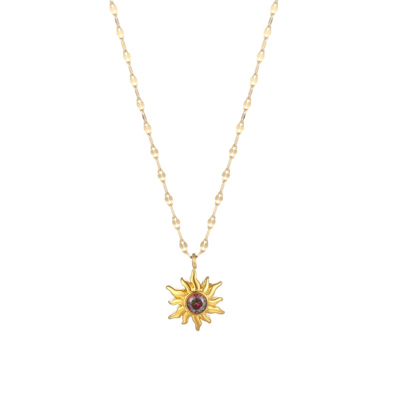 Sun Shape Necklace