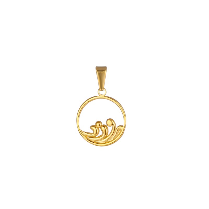 Fashion Gold Round Pendant Jewelry