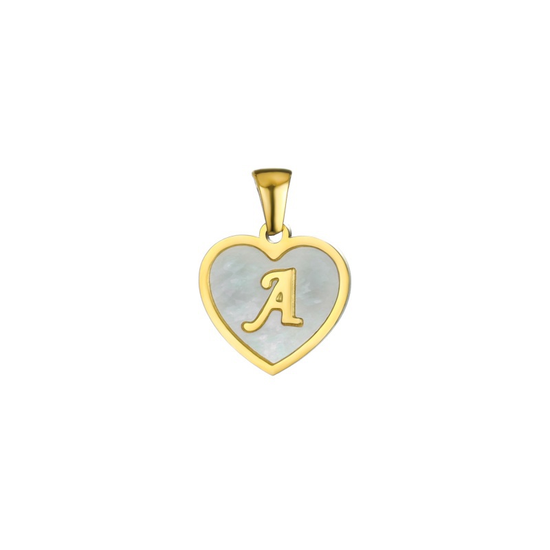 heart letter pendant 