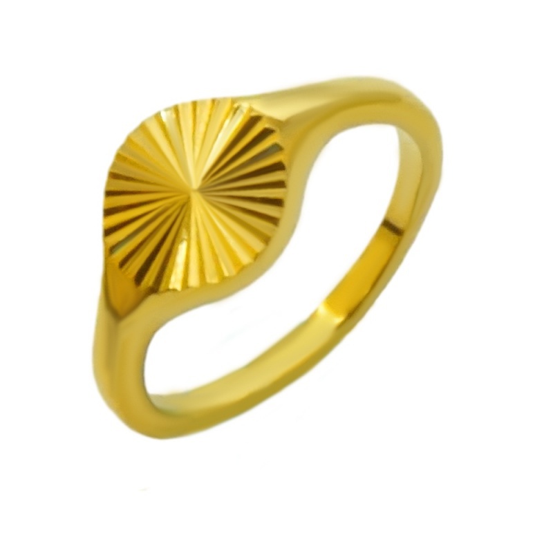 Lustrous Golden Finish Ring