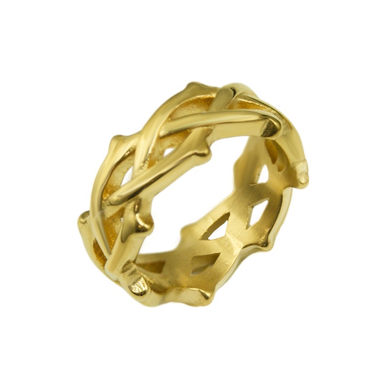 Gold Intertwined Design Ring