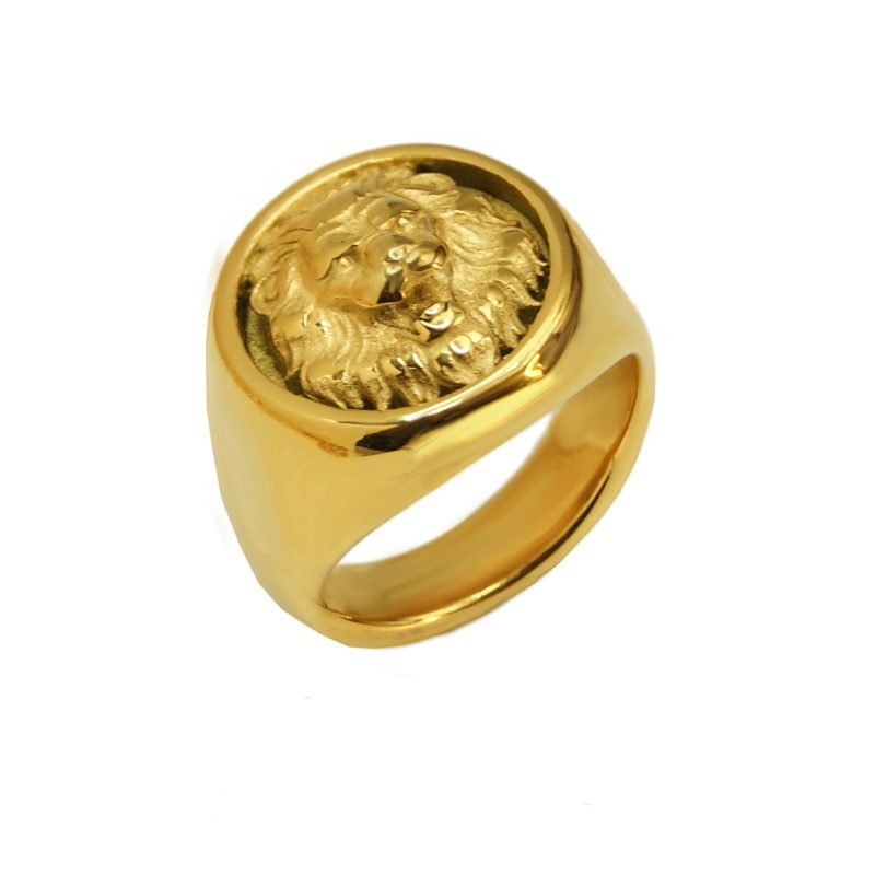 Gold Lion Ring