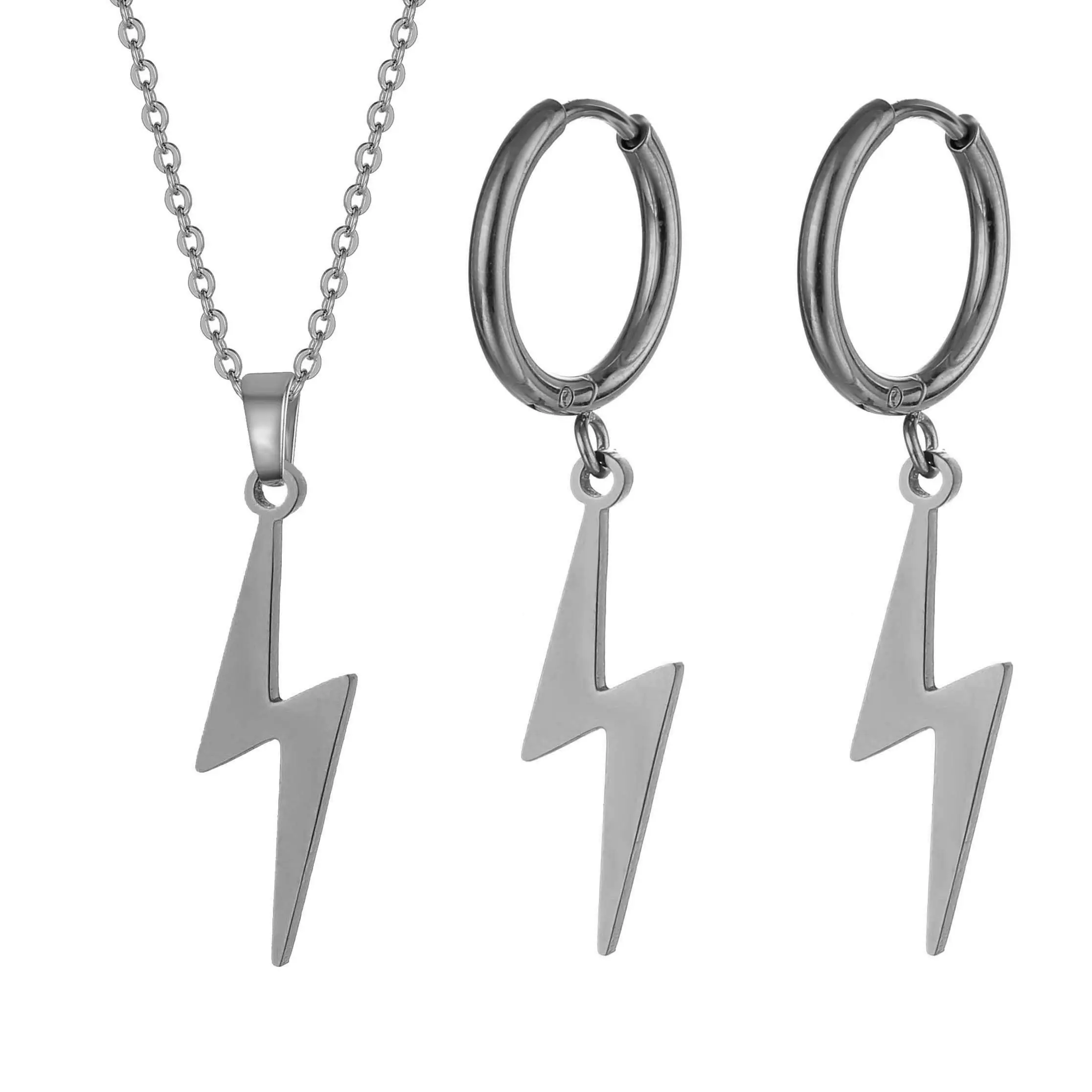 Lightning Silver Jewelry Set 