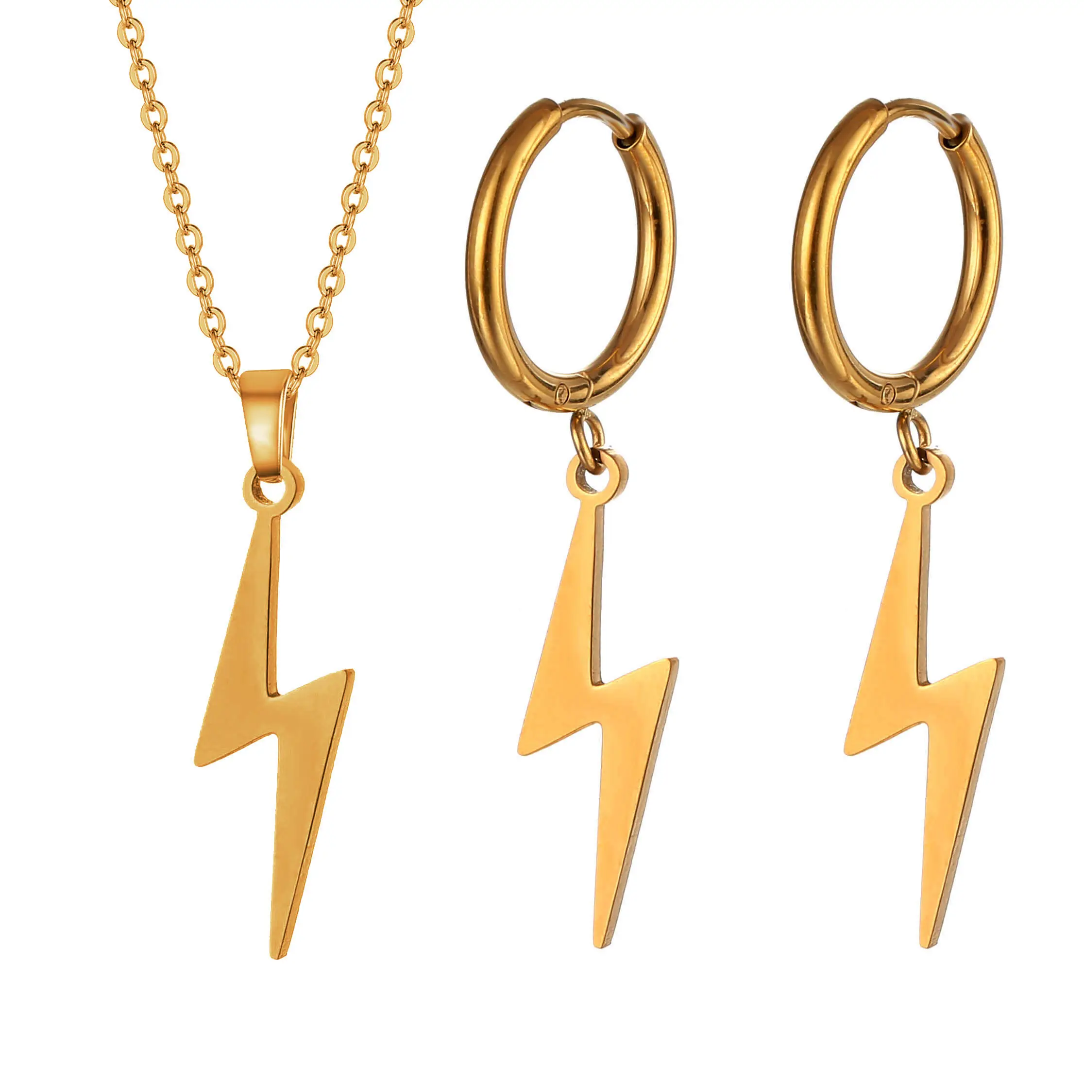 Lightning Stainless Steel Jewelry Set