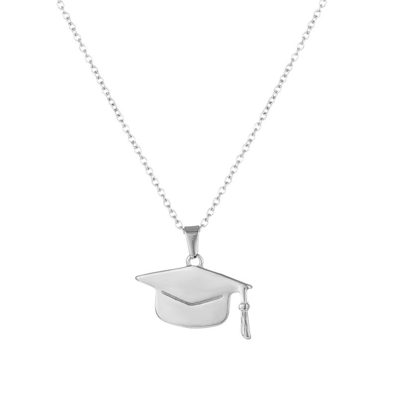 graduation hat shaped necklace