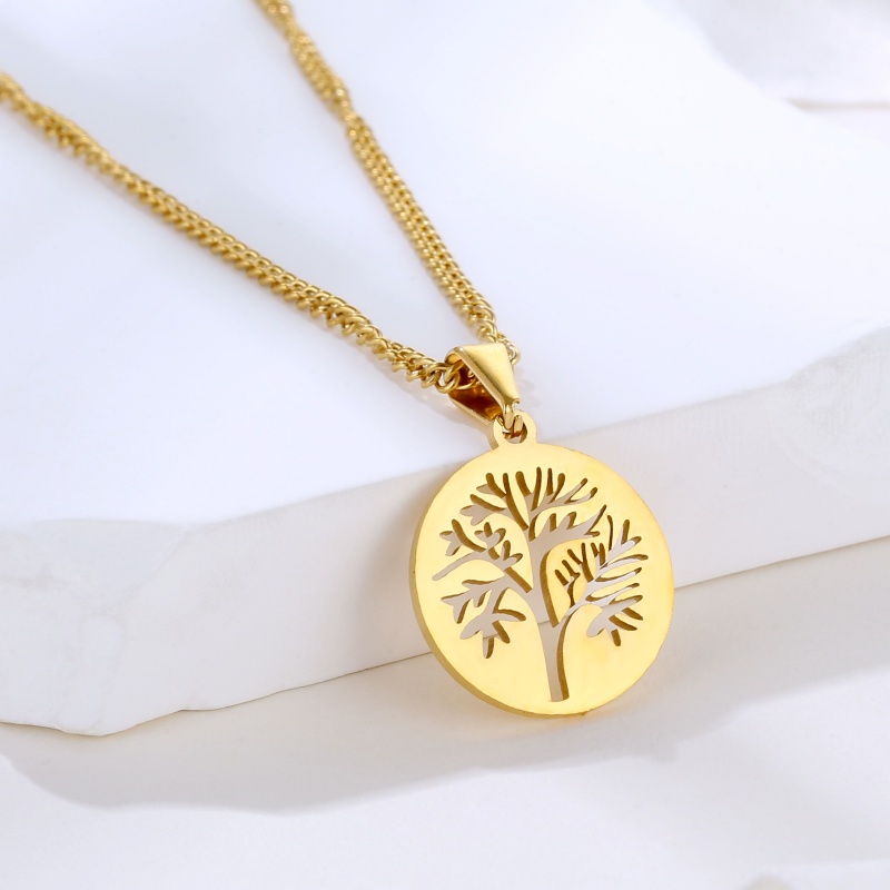 Tree Pendant Gold plated Necklace