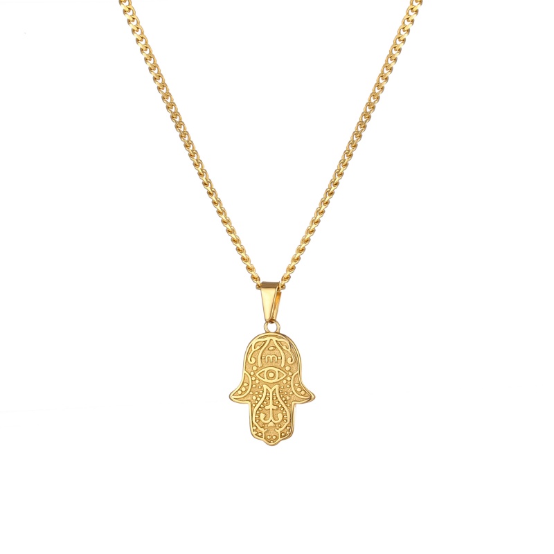 Gold Hamsa Hand Necklace