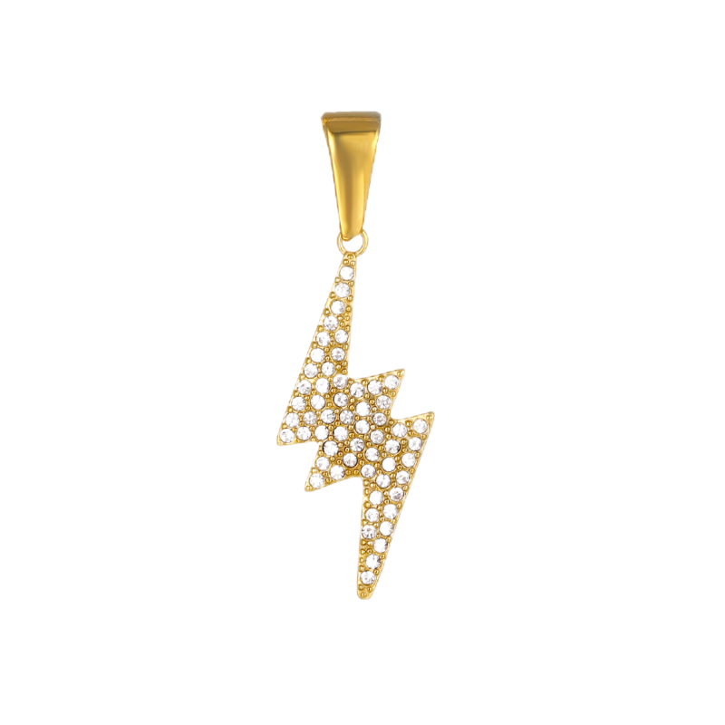 Gold Plated Lightning Pendant