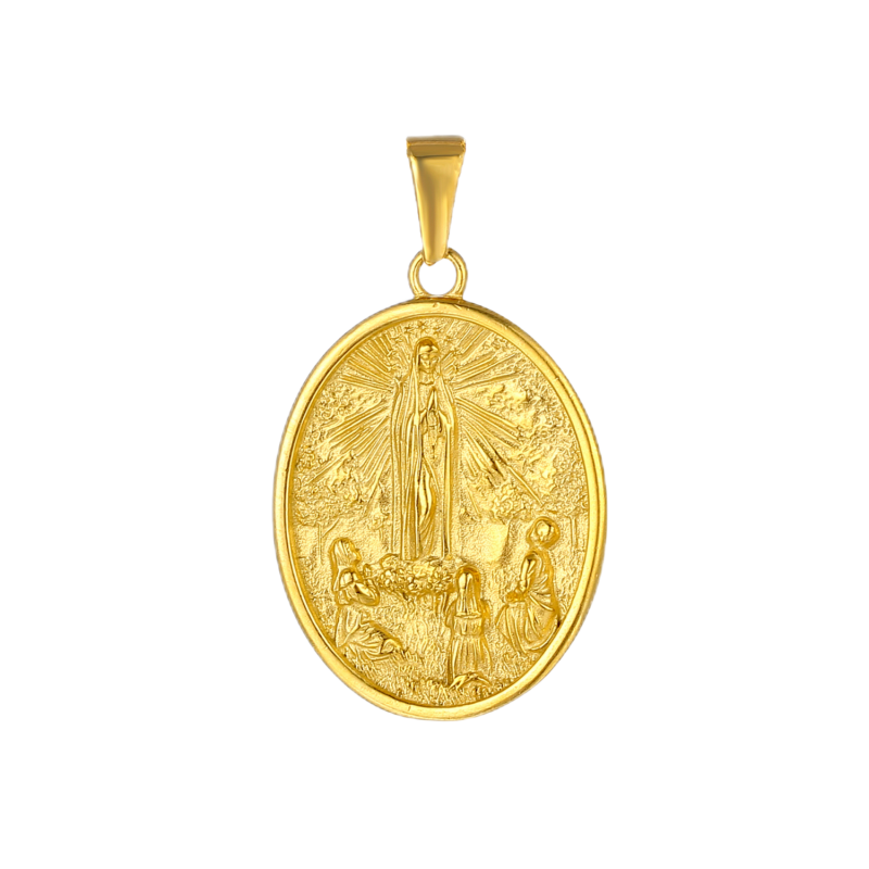 Classic Virgin Mary Oval Pendant