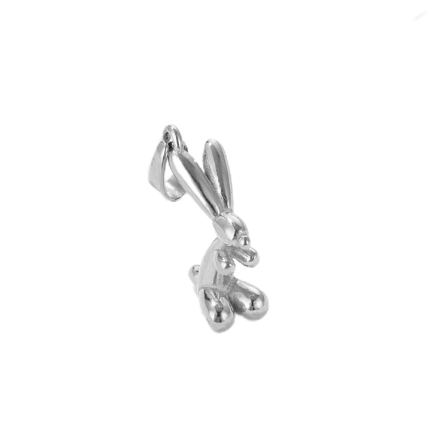 Stainless Steel Rabbit Pendant