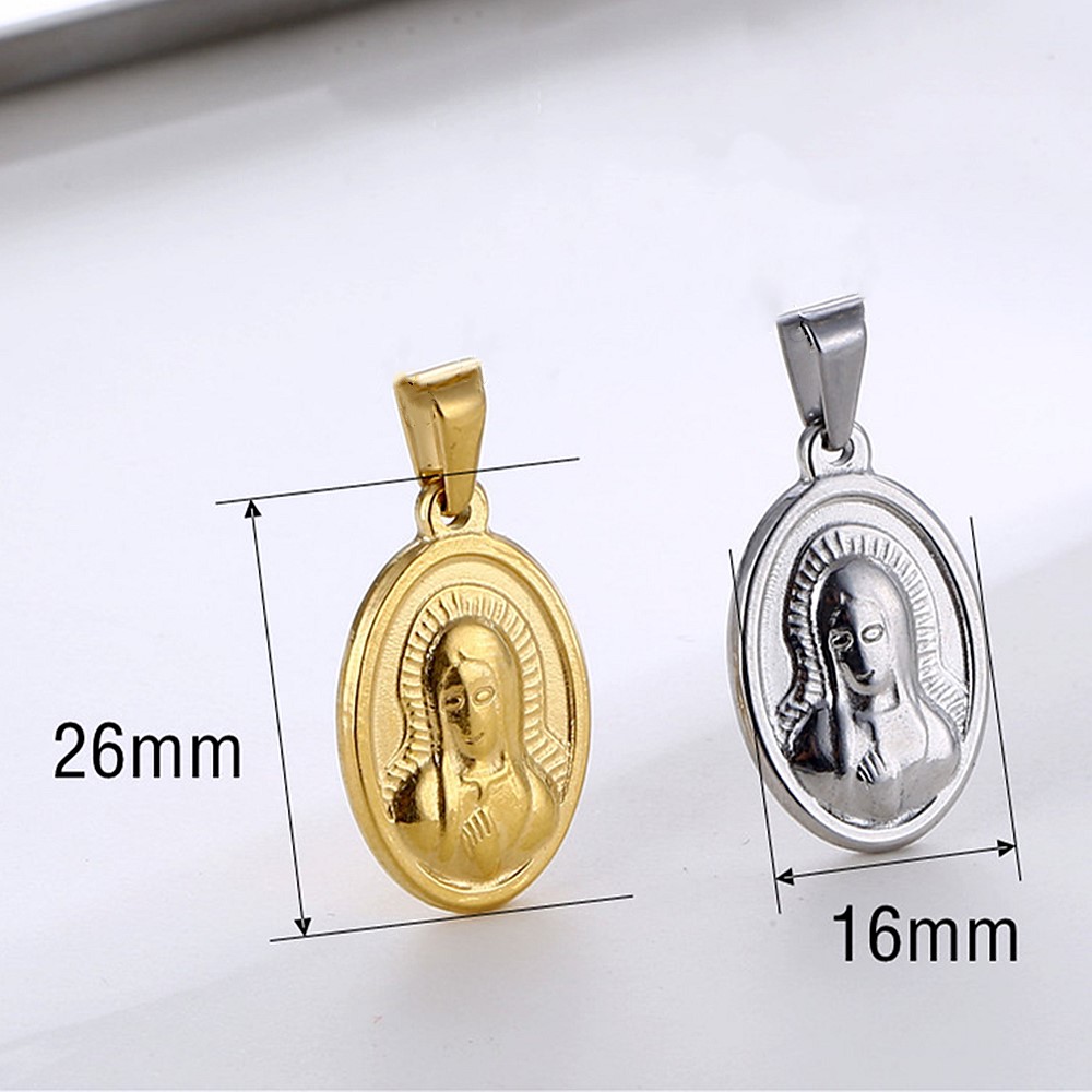 Wholesale Virgin Mary Oval Pendant