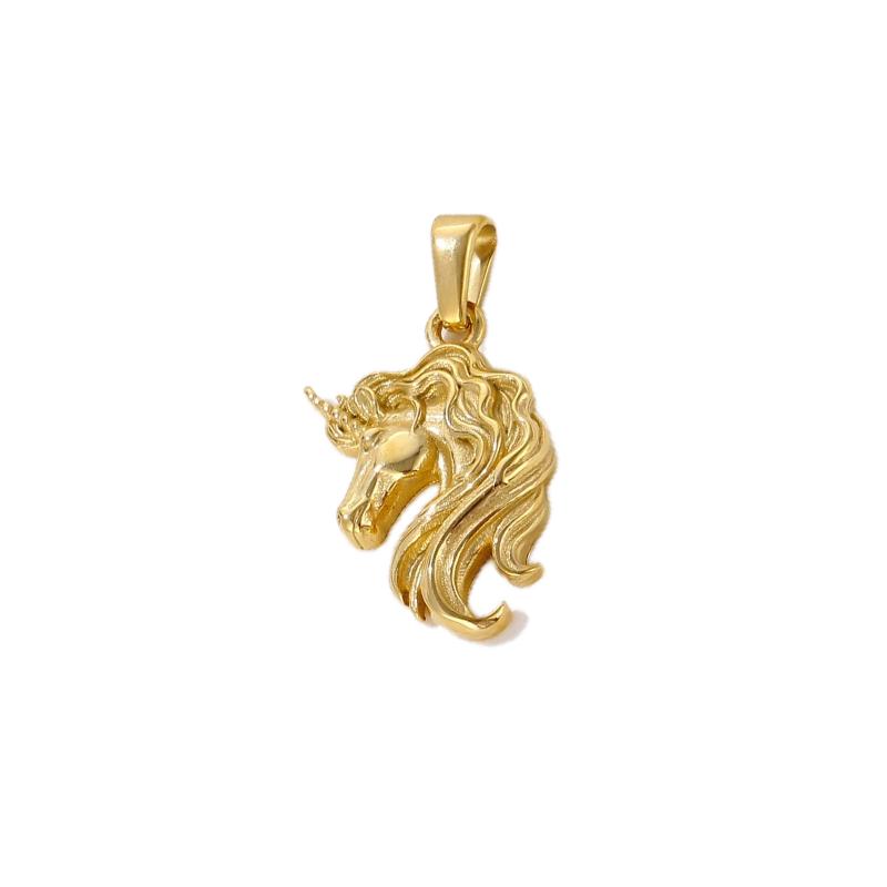 Gold plated horse pendant