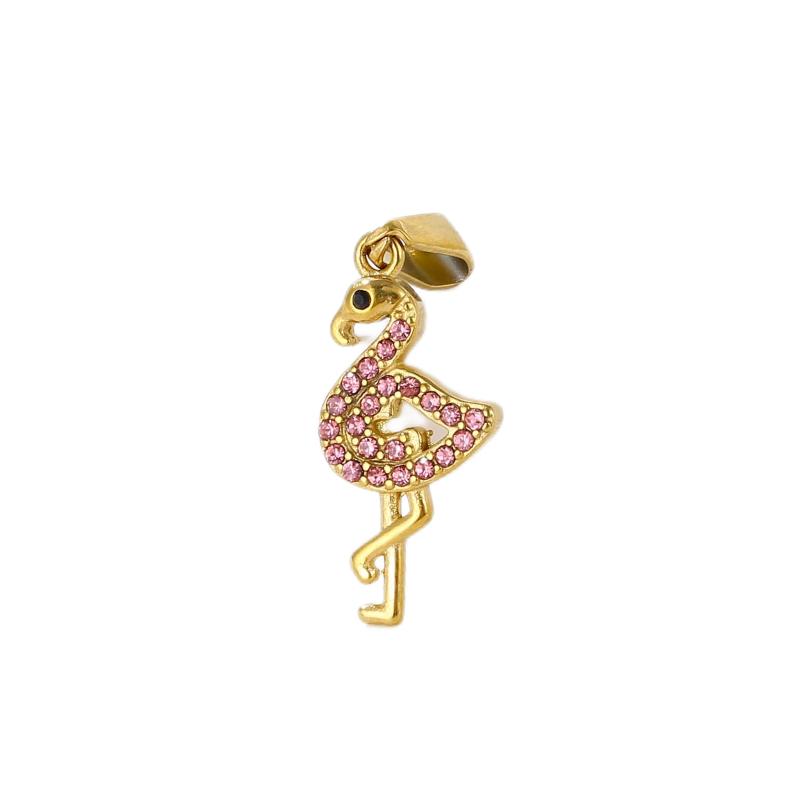 Brilliant flamingo pendant