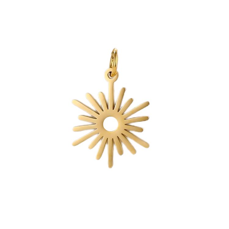 18K Gold plated Sun Pendant