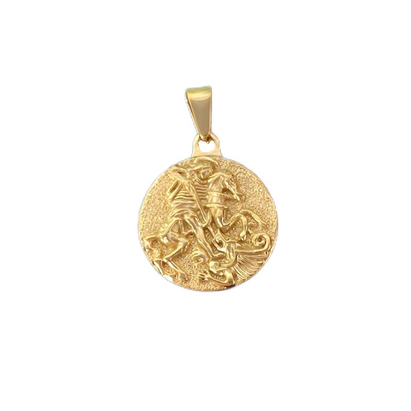 Knight Gold Plated Pendant