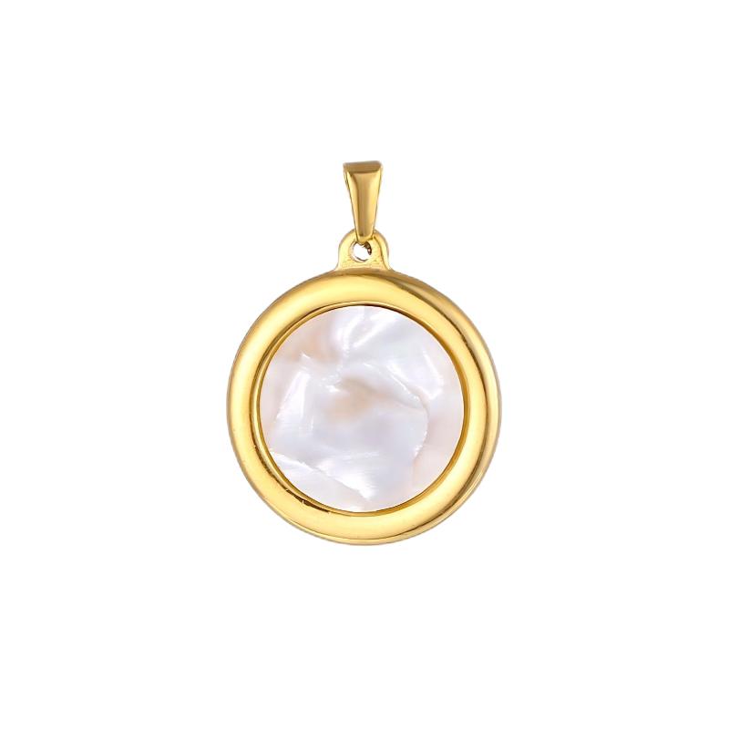 Gold Round Pendant