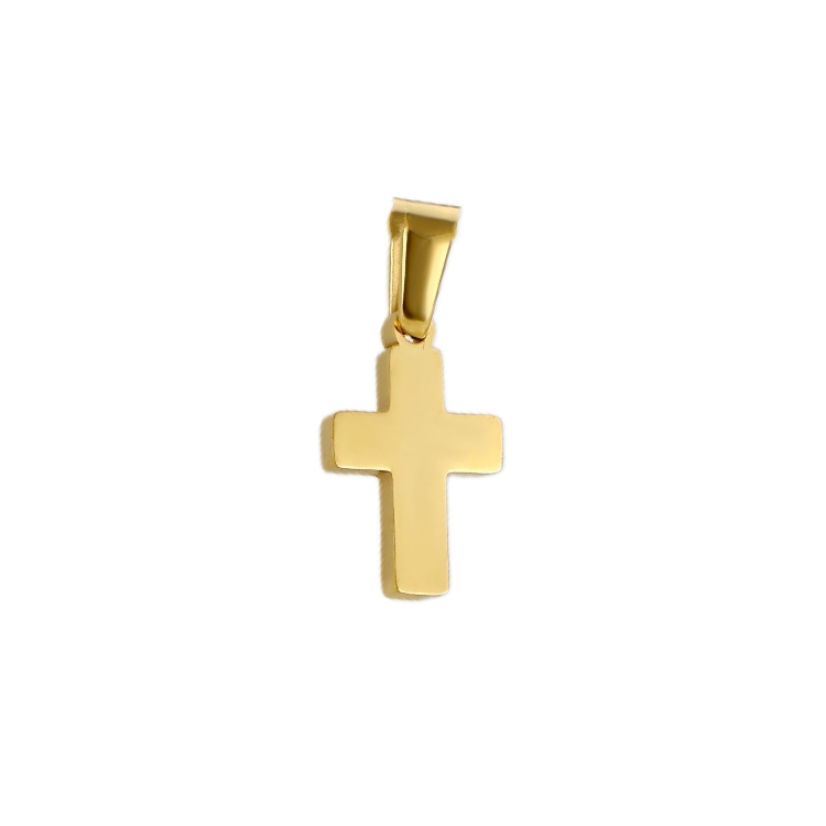 Gold Plated Cross Religious Pendant