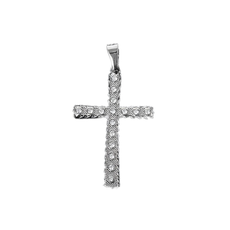 Stylish Glittering Cross Pendant