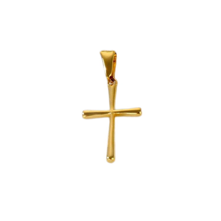 Gold Plated Faith Cross Pendant