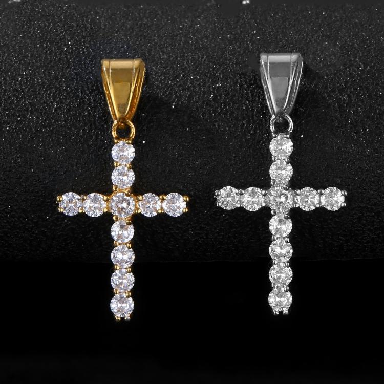 Shining Diamond Cross Pendant