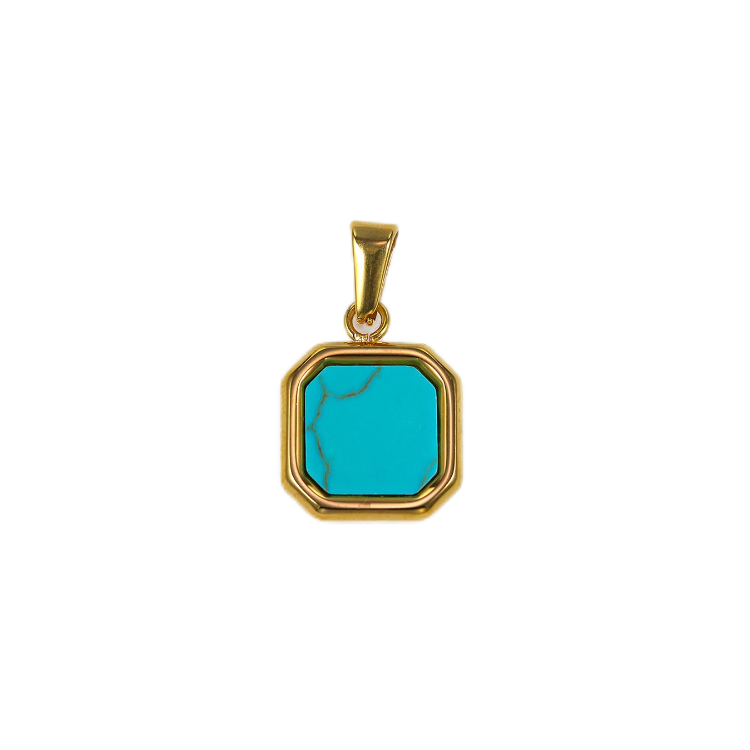 Square Stone Pendant