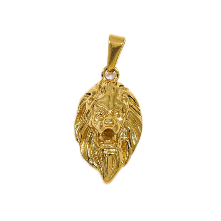 18K Gold Plated Lion Pendant