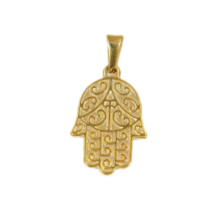 Gold Plated Hand of Fatima Pendant