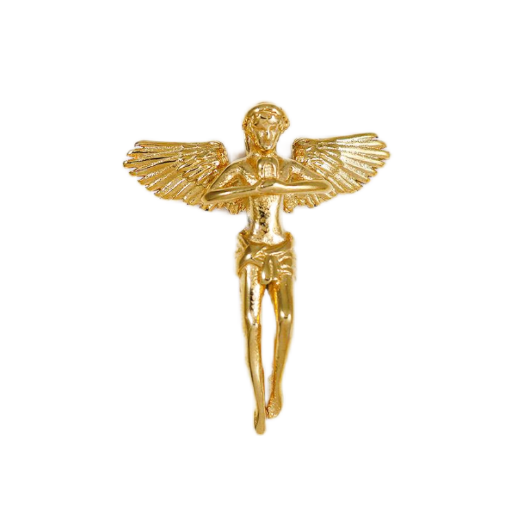 18K Gold Plated Angel Wings Pendant