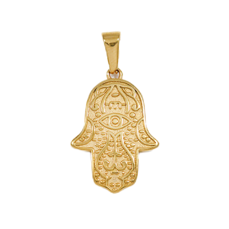 Gold Plated Hand of Fatima Pendant