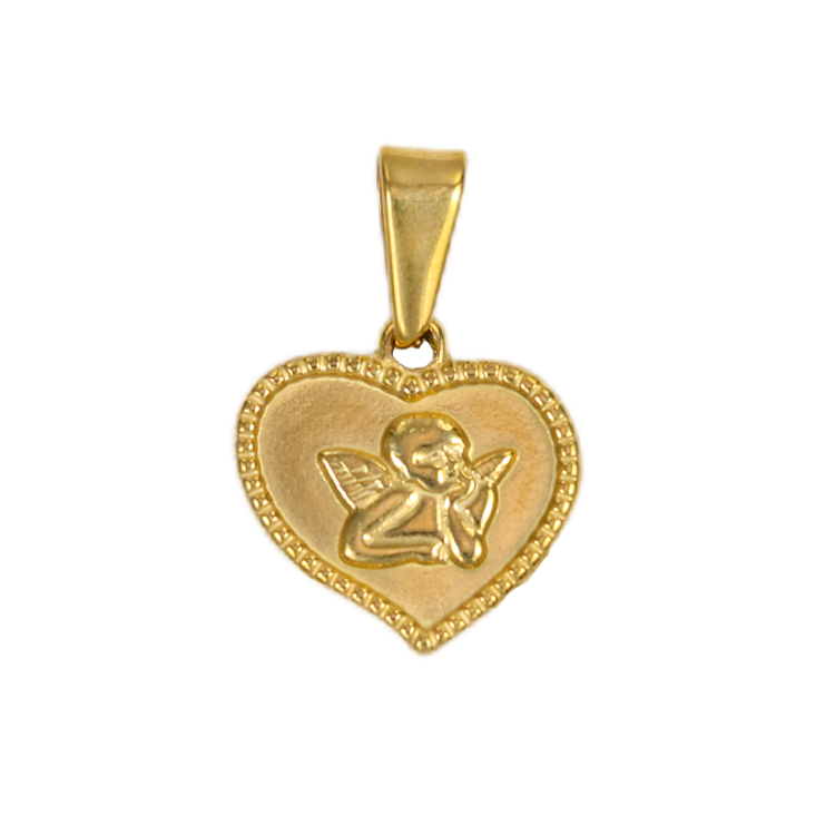 18K Gold Plated Angel Heart Pendant