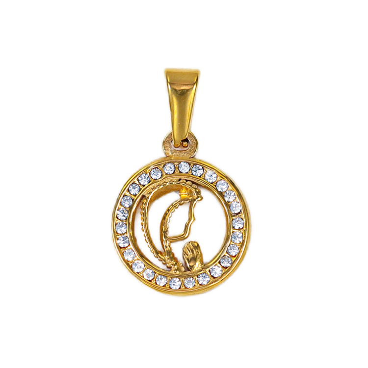 18K Gold Plated Prayer Pendant