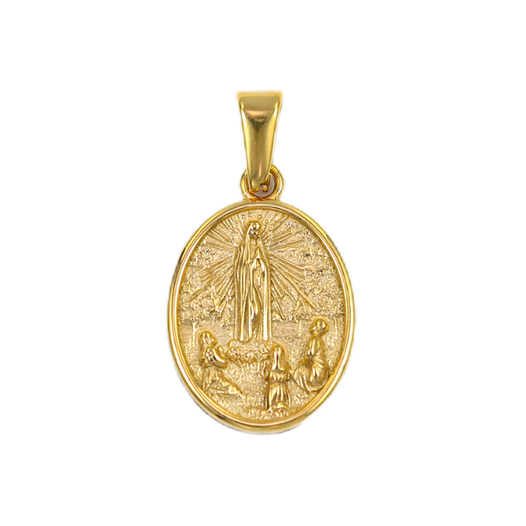 Gold Plated Mary Pendant