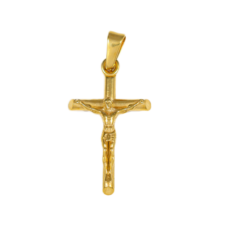 Religious Jesus Cross Gold Plated Pendant