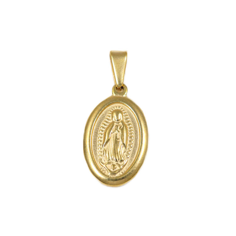 Virgin Mary Oval Pendant