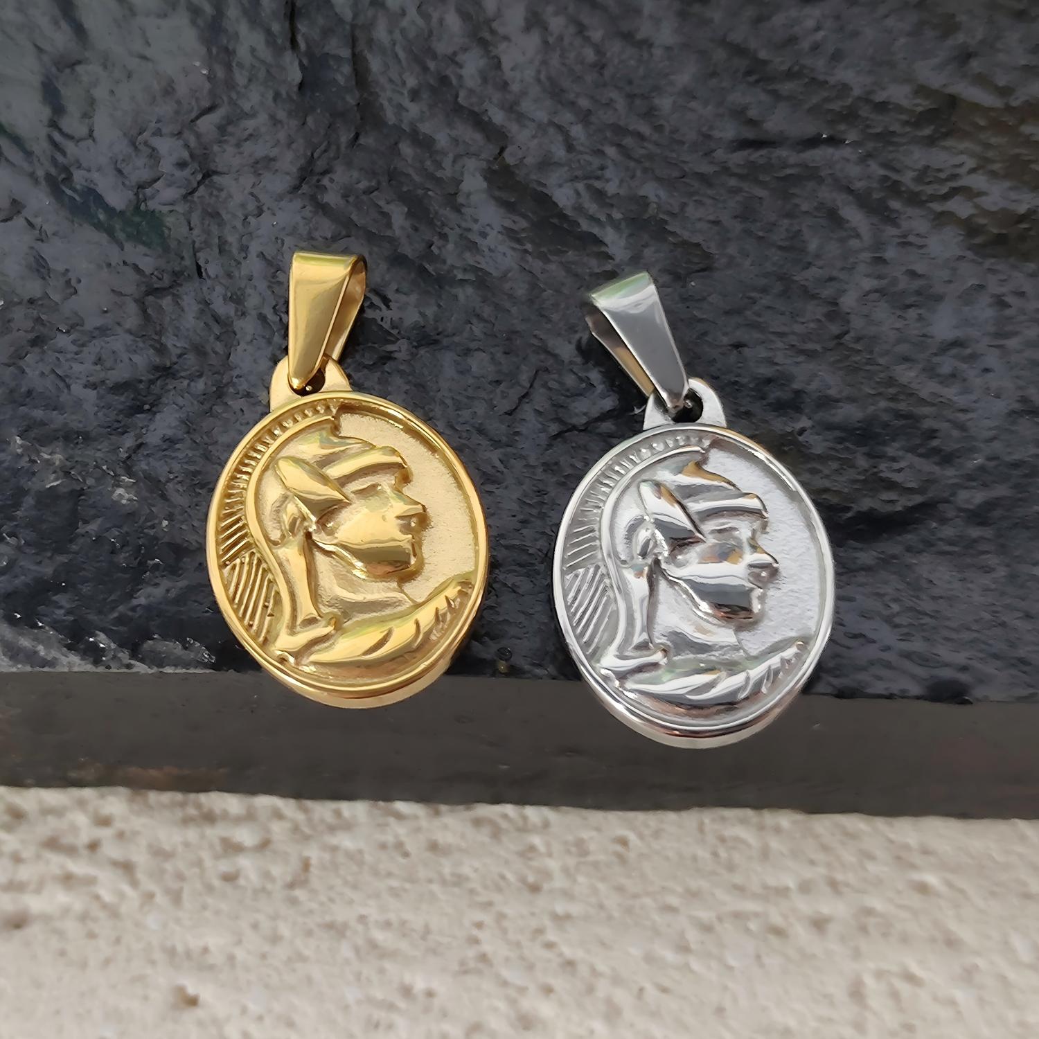 Figure Embossed Pendant