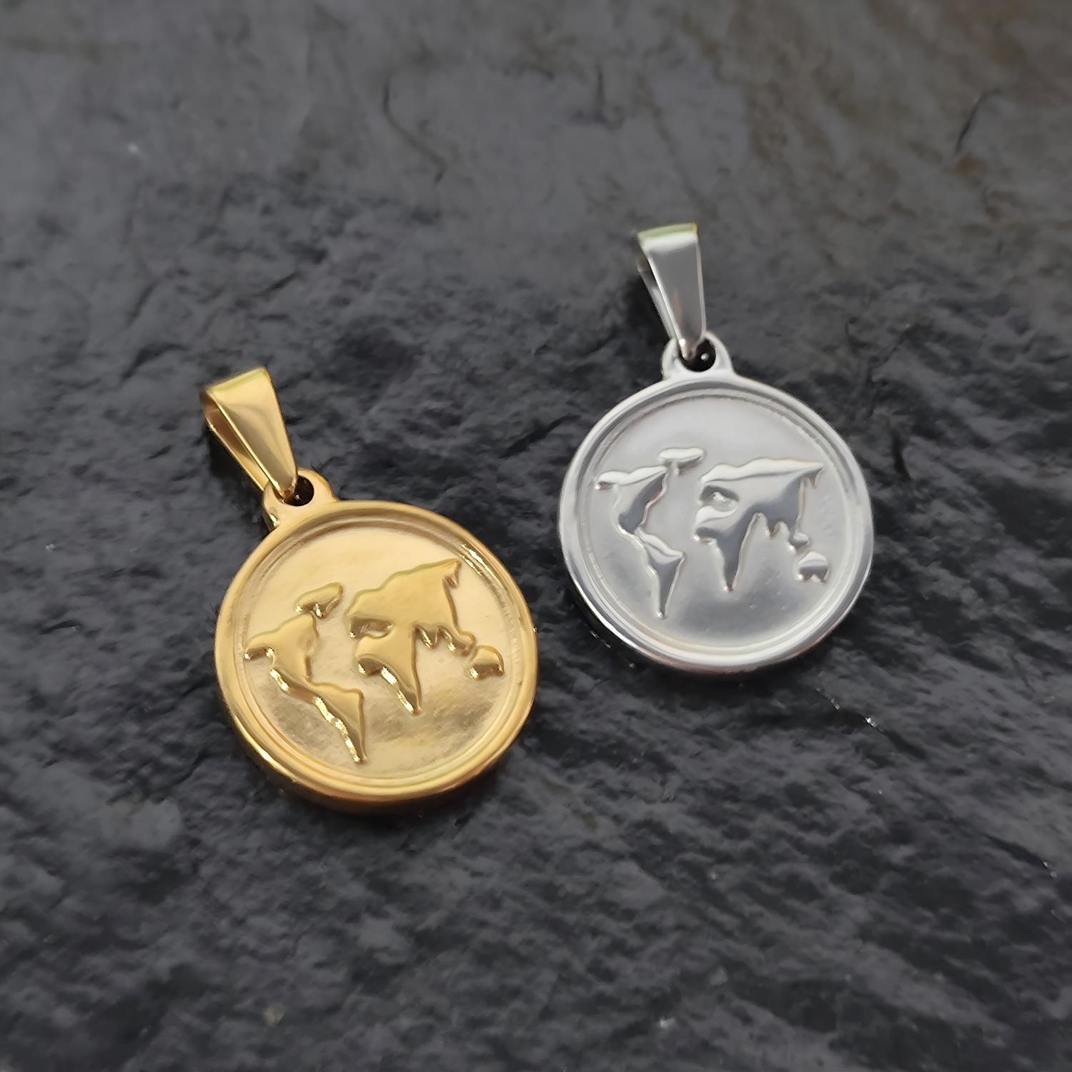 World Map Pendant