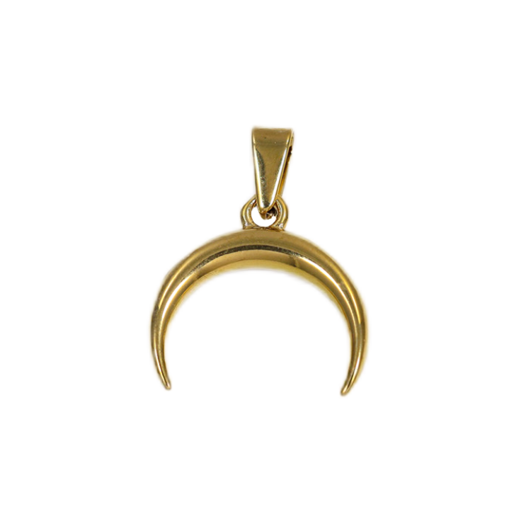 18K Gold Plated Moon Pendant