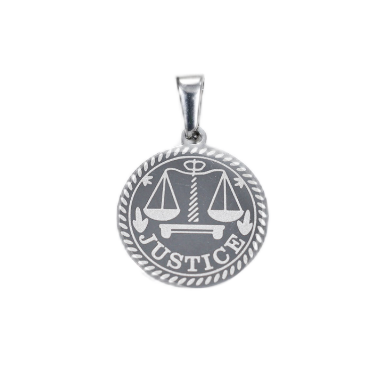 Round Justice Pendant