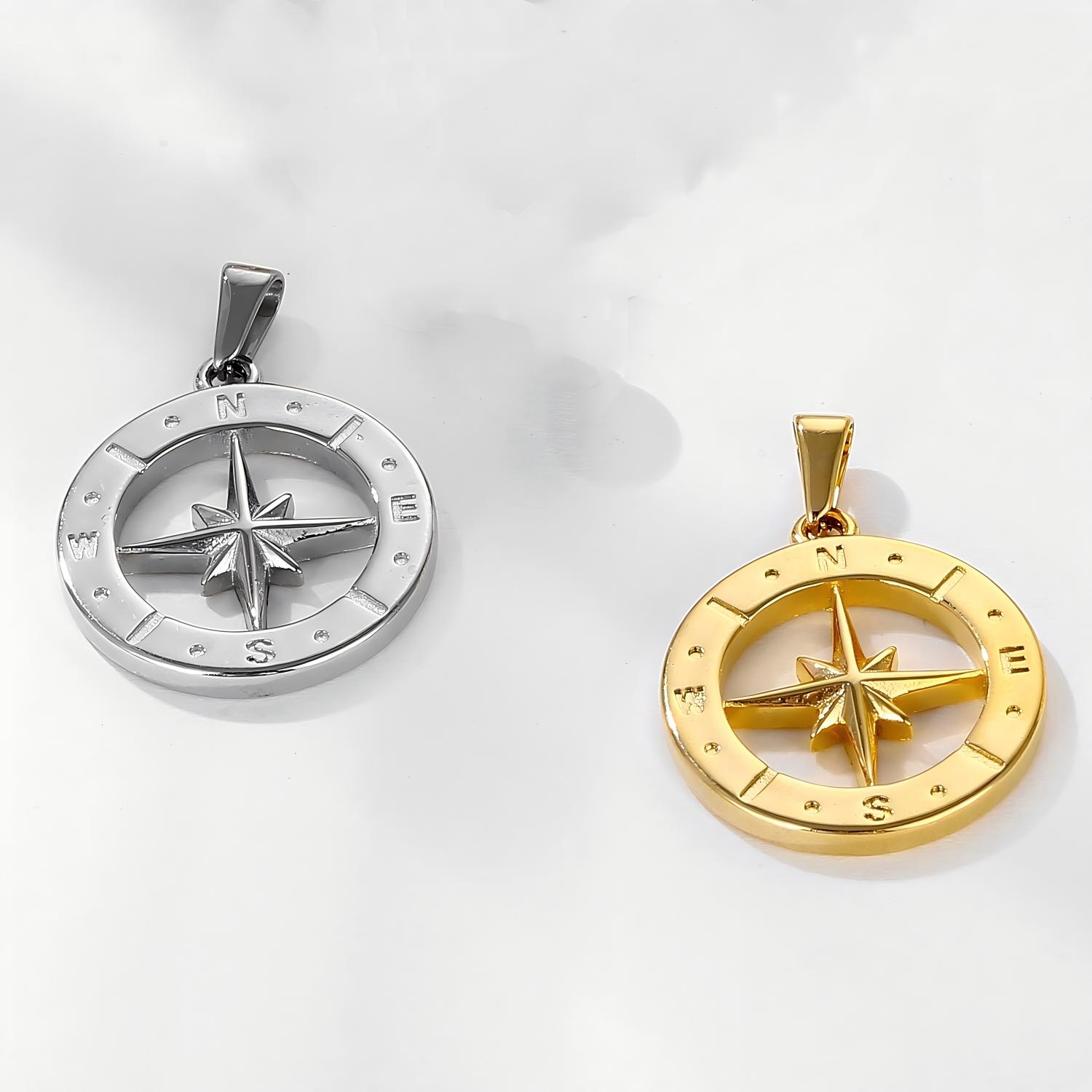 Hollow Compass Pendant