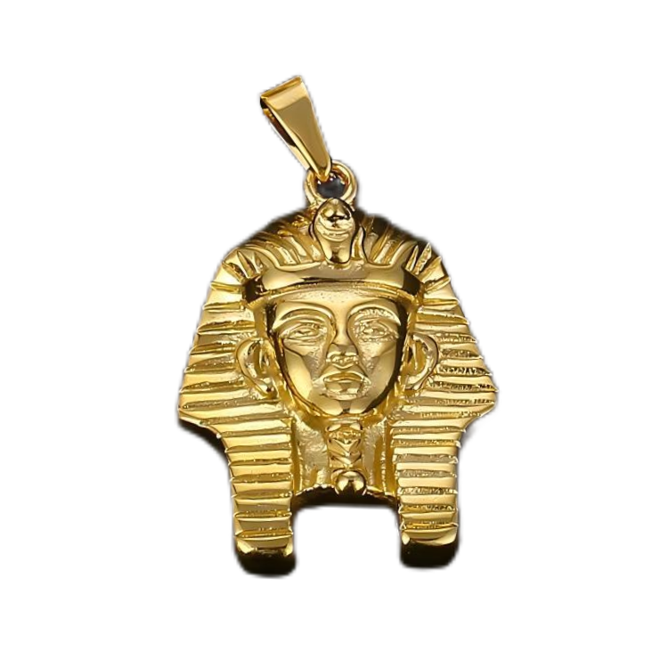 18K Gold Plated Egyptian Pharaoh Pendant