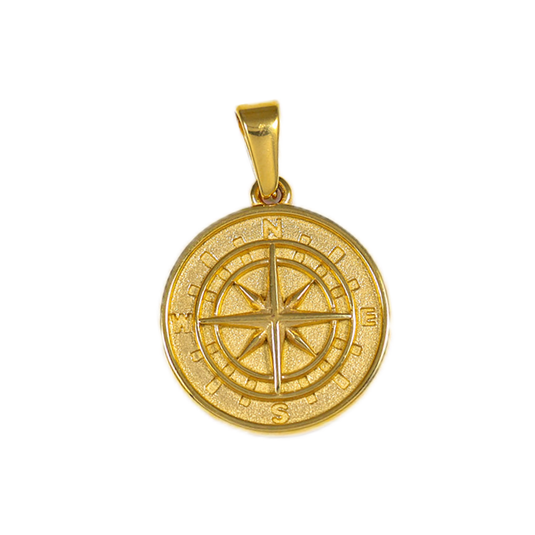 Wholesale Nautical Style Compass Pendant