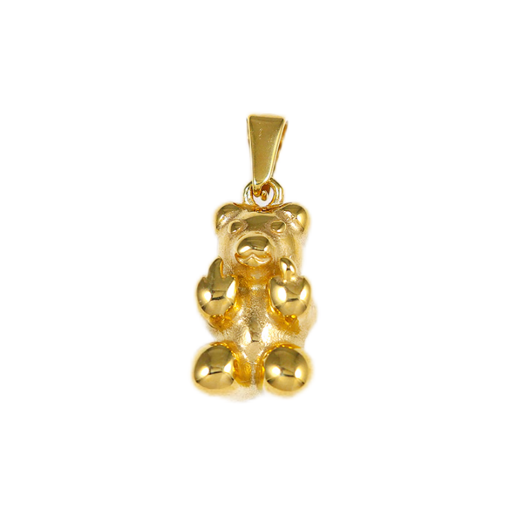 Gold Plated Bear Pendant