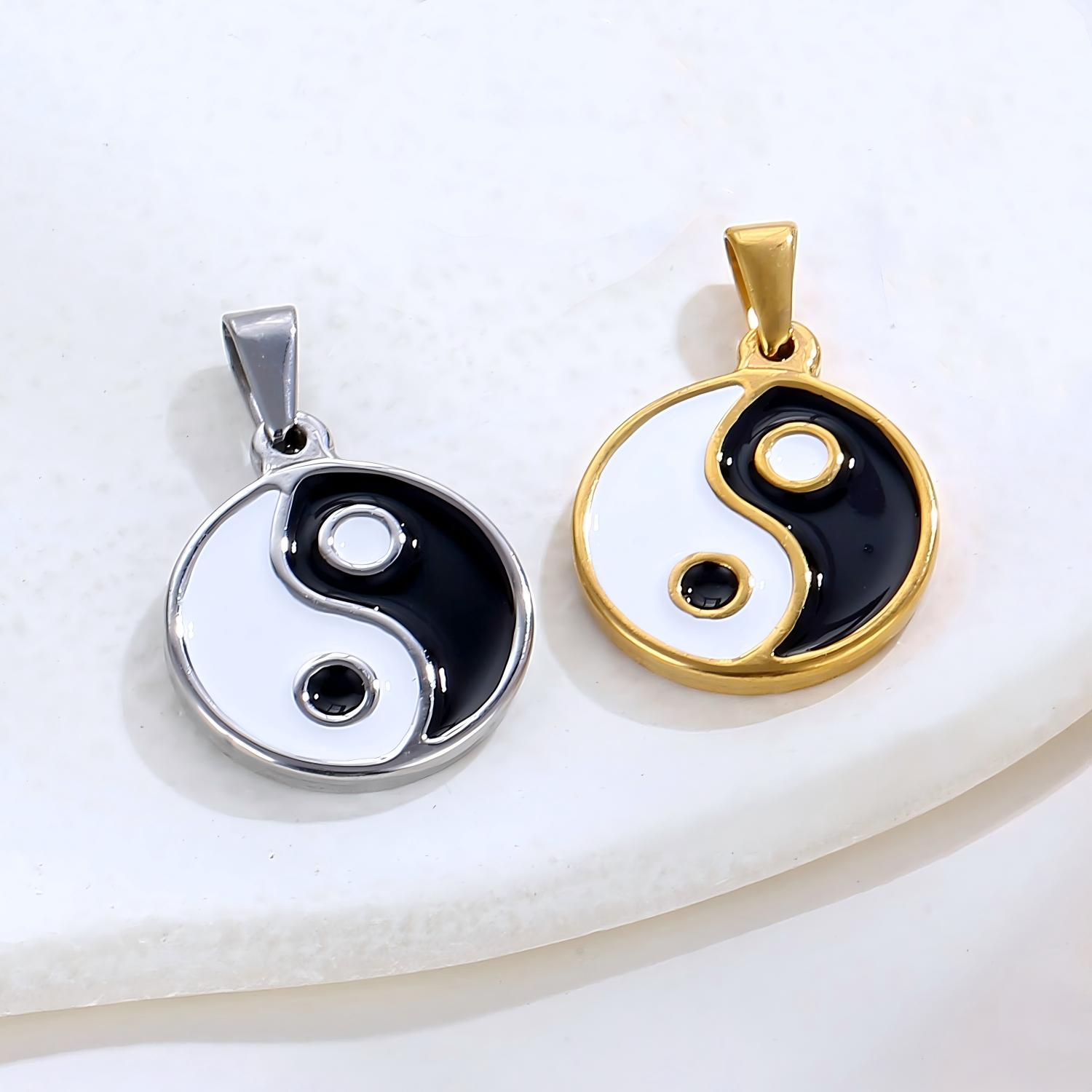 Two Color Yin Yang Pendant